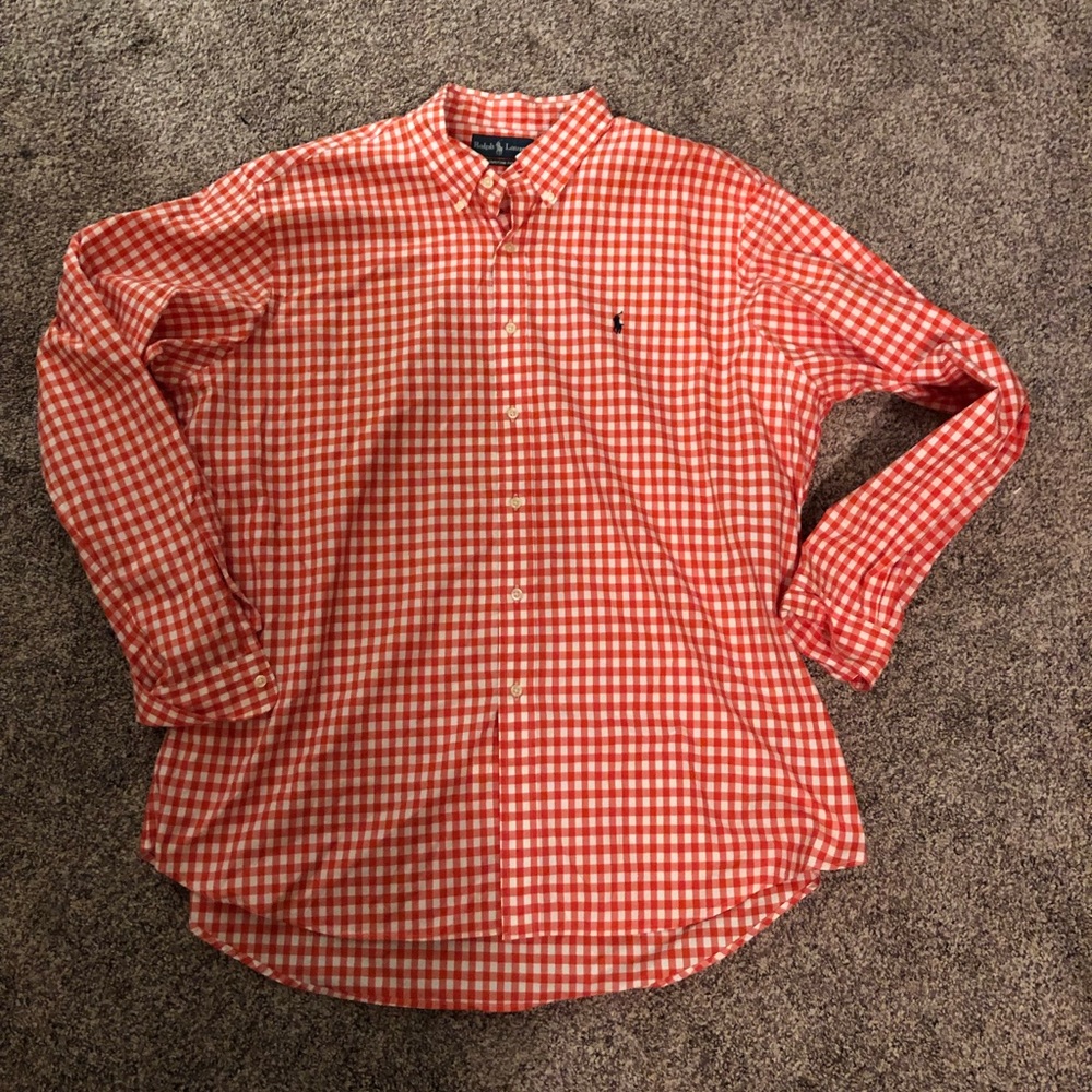 Men’s 2XL polo long sleeve shirt